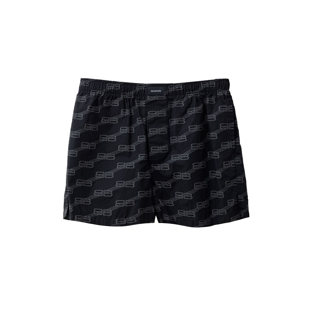 Balenciaga Black Cotton Bermuda